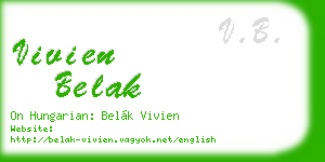 vivien belak business card